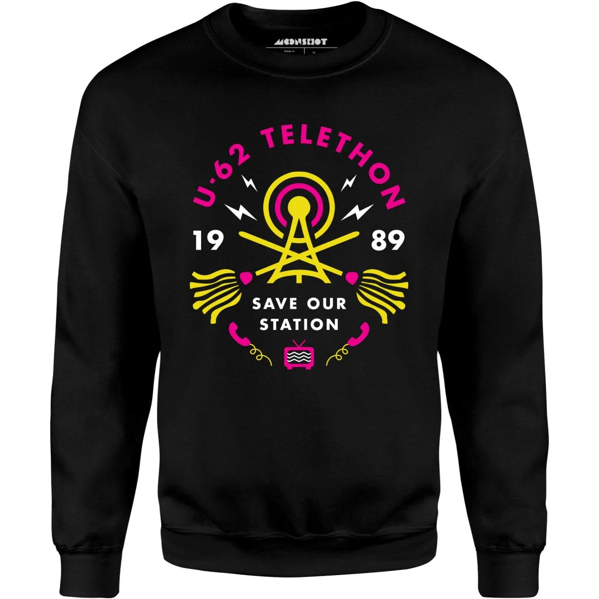 1989 UHF U-62 Telethon - Unisex Sweatshirt