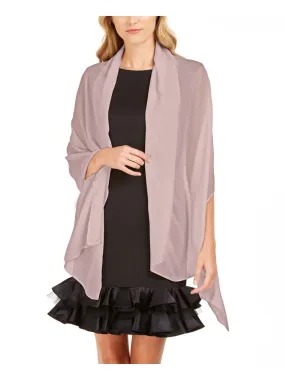 ADRIANNA PAPELL Womens Sheer Overlay,shawl Shawl Collar Top