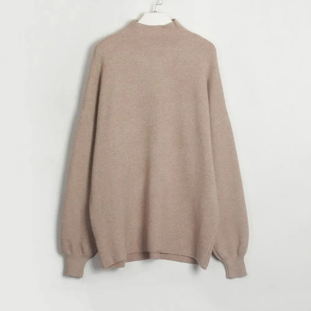 Aimee Long Sleeve Solid Women Sweater