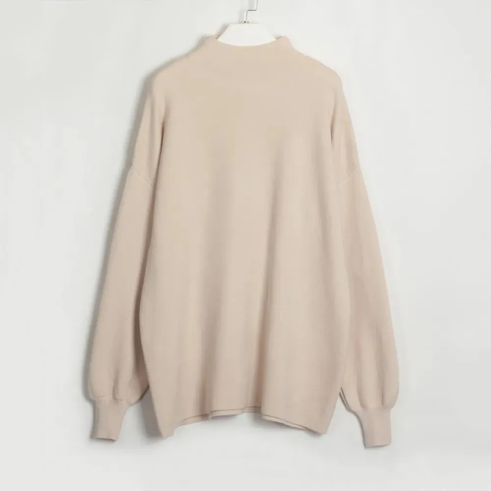 Aimee Long Sleeve Solid Women Sweater