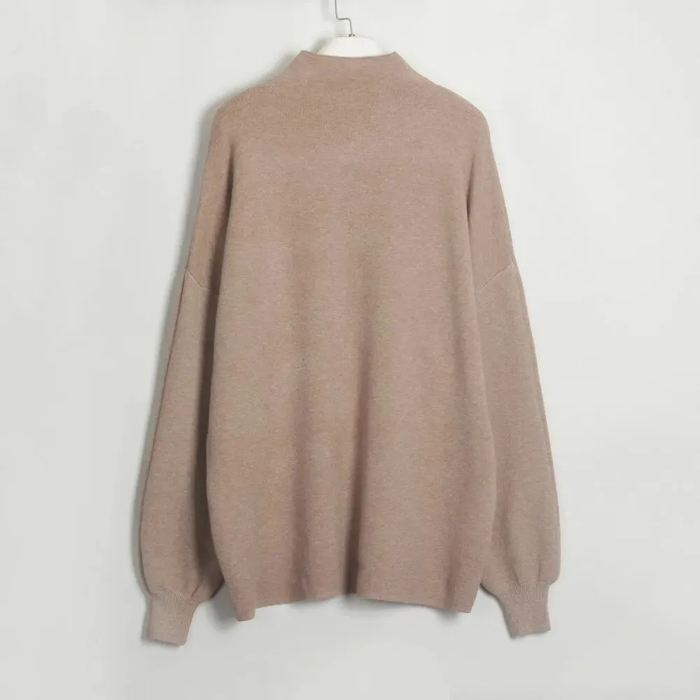 Aimee Long Sleeve Solid Women Sweater