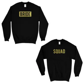 Bride Squad Boxed-GOLD Unisex Crewneck Sweatshirt Cool Basic Gift