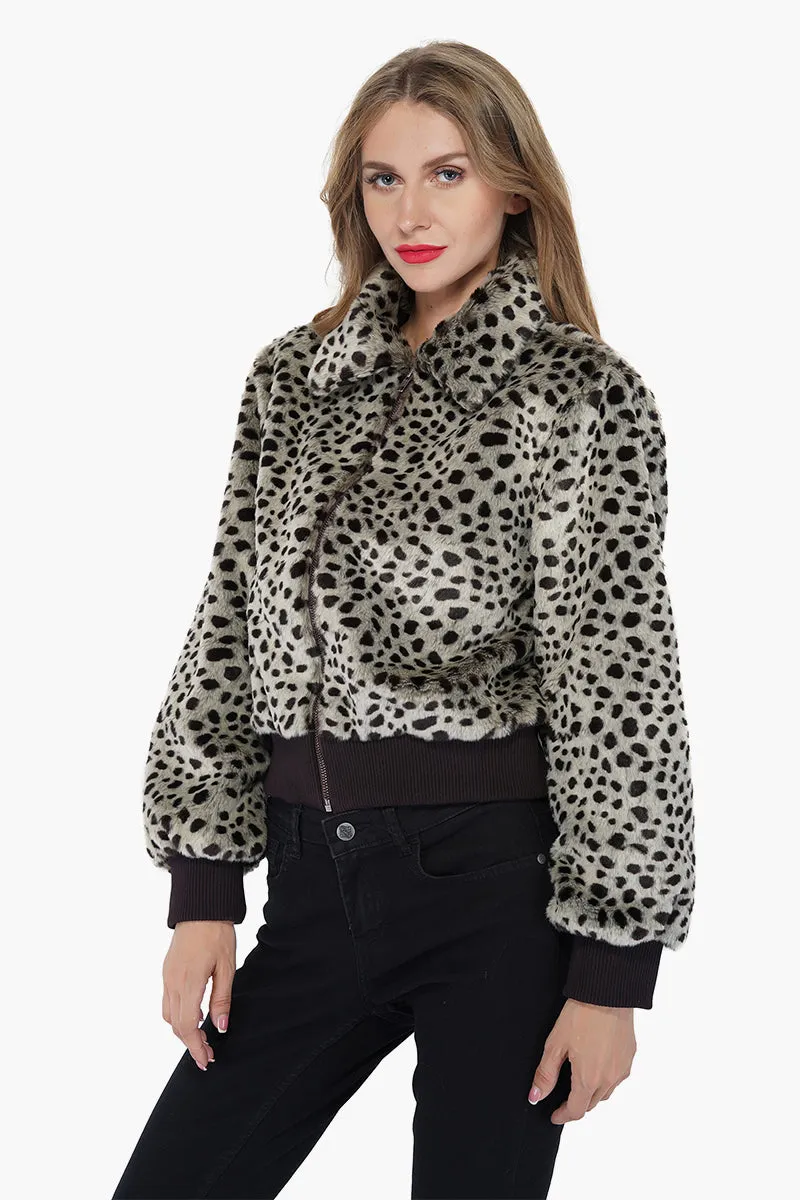 Cheetah Chic Bomber Jacket