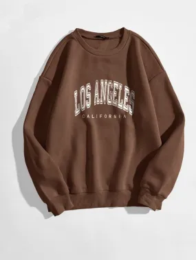 COFFEE BROWN LOS ANGLES SWEATSHIRT