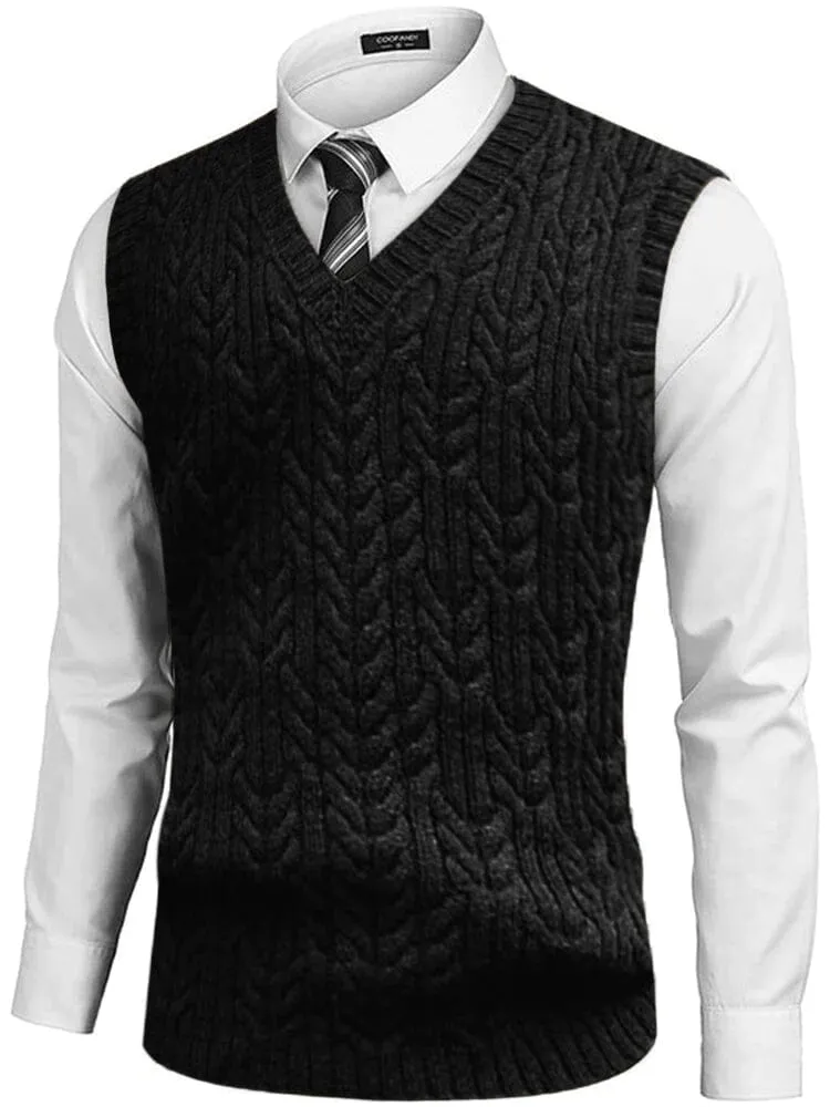 Coofandy V-neck undershirt business warm vest