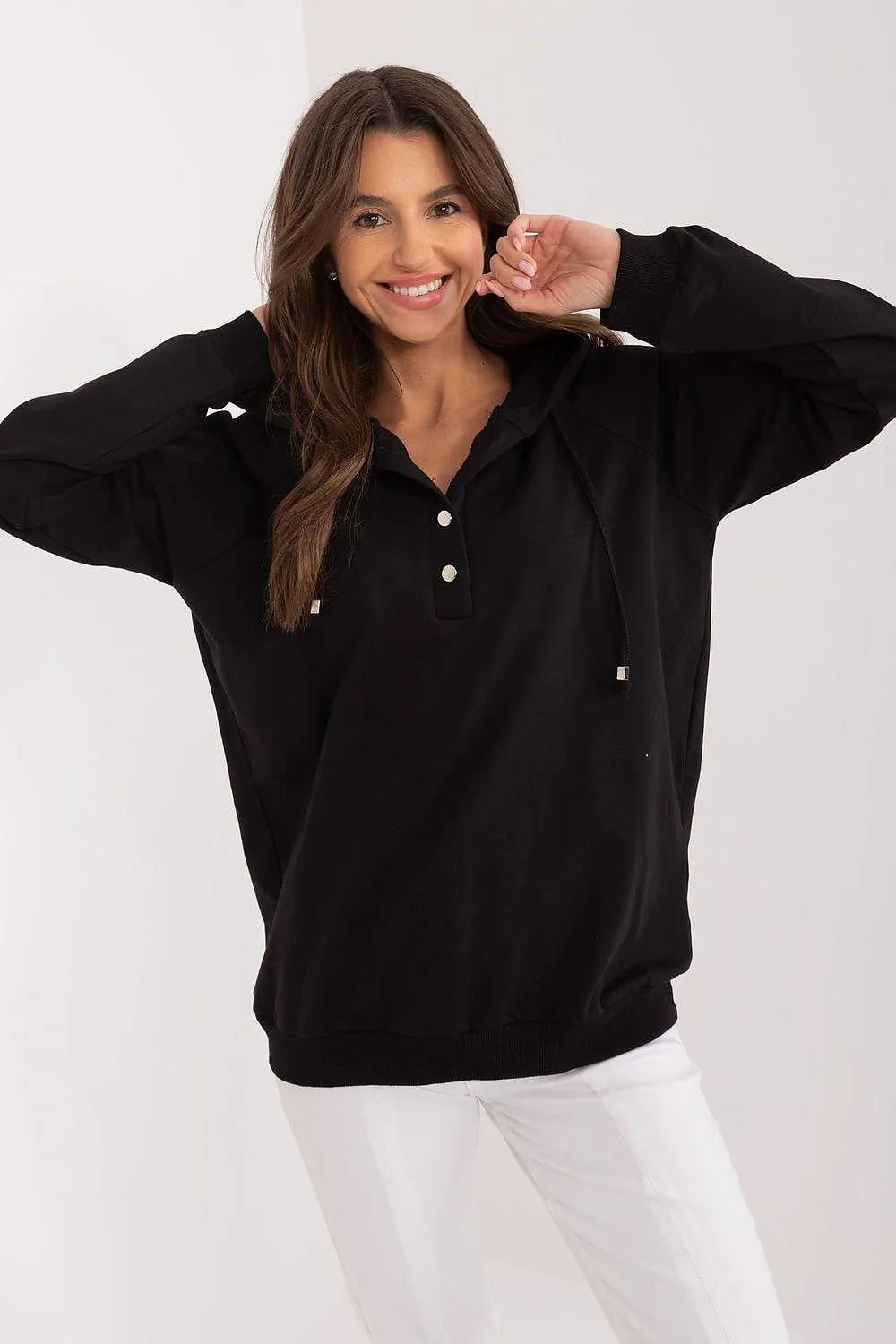 Cozy Cotton Blend Hooded Sweatshirt