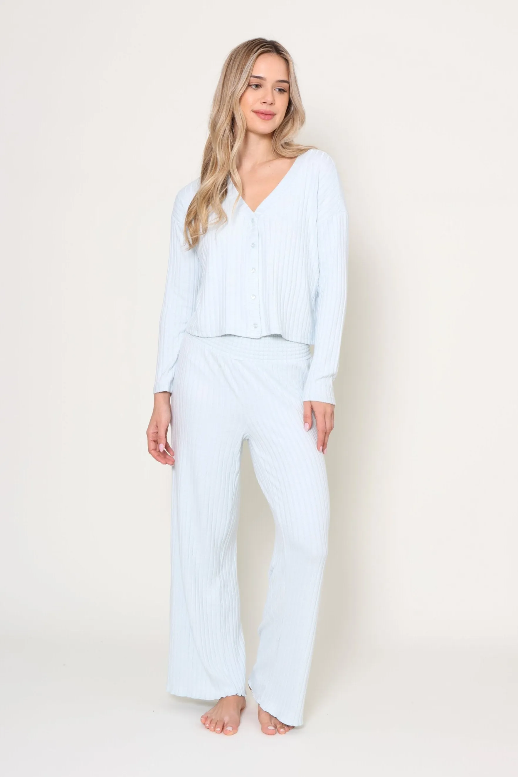 Dawn Smocked Rib Pant