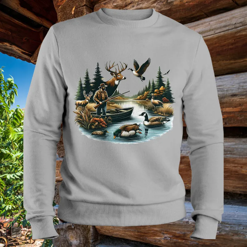 Ducks & Deer Hunting | Men's Fall Sweatshirt