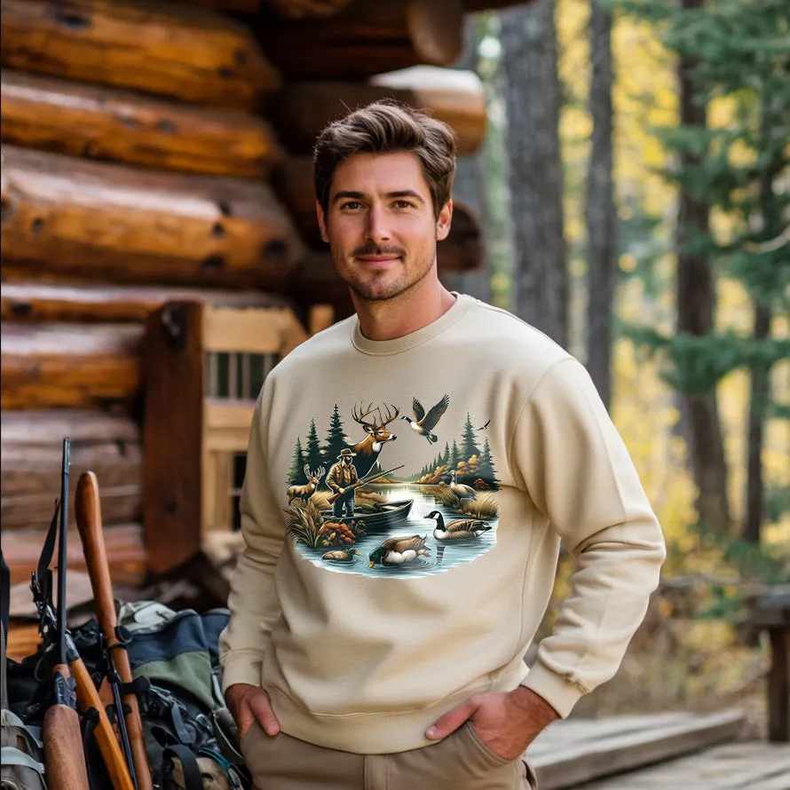 Ducks & Deer Hunting | Men's Fall Sweatshirt