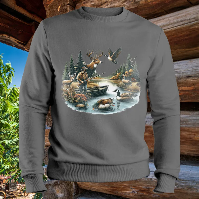 Ducks & Deer Hunting | Men's Fall Sweatshirt