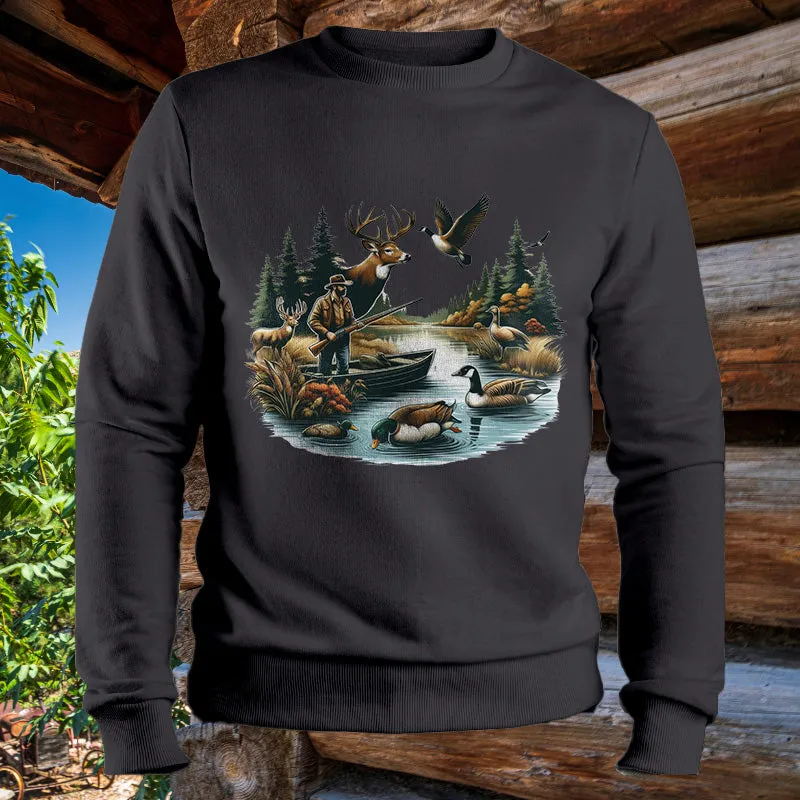 Ducks & Deer Hunting | Men's Fall Sweatshirt