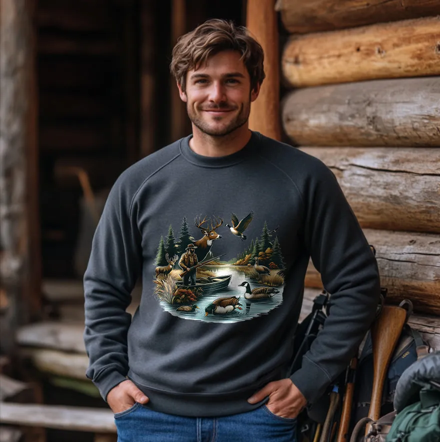 Ducks & Deer Hunting | Men's Fall Sweatshirt