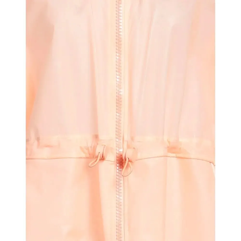 Elisabetta Franchi Powder Pink Long Waterproof Jacket