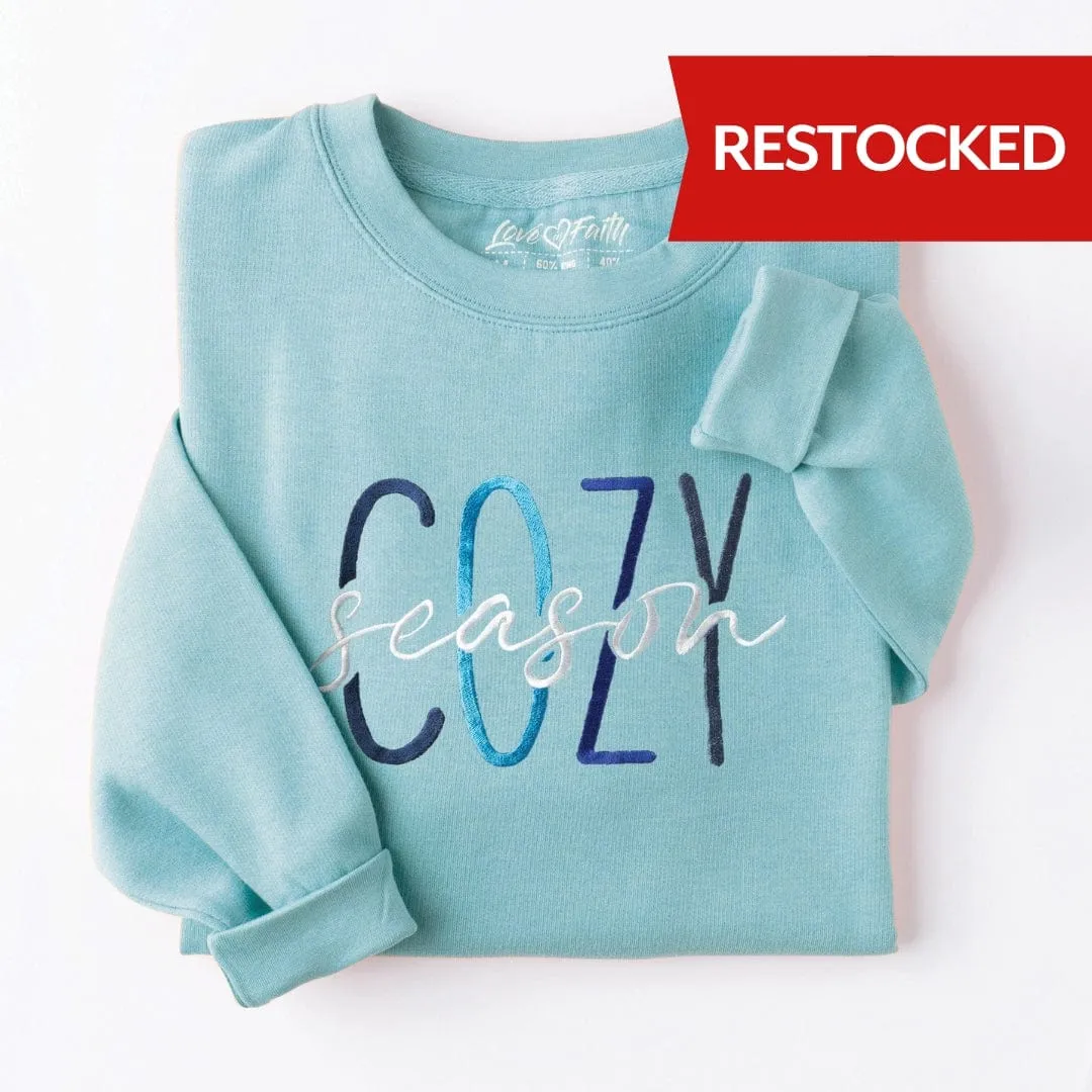 Embroidered Cozy Season Sweatshirt