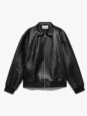 FRAME Logo Leather Blouson -- Noir