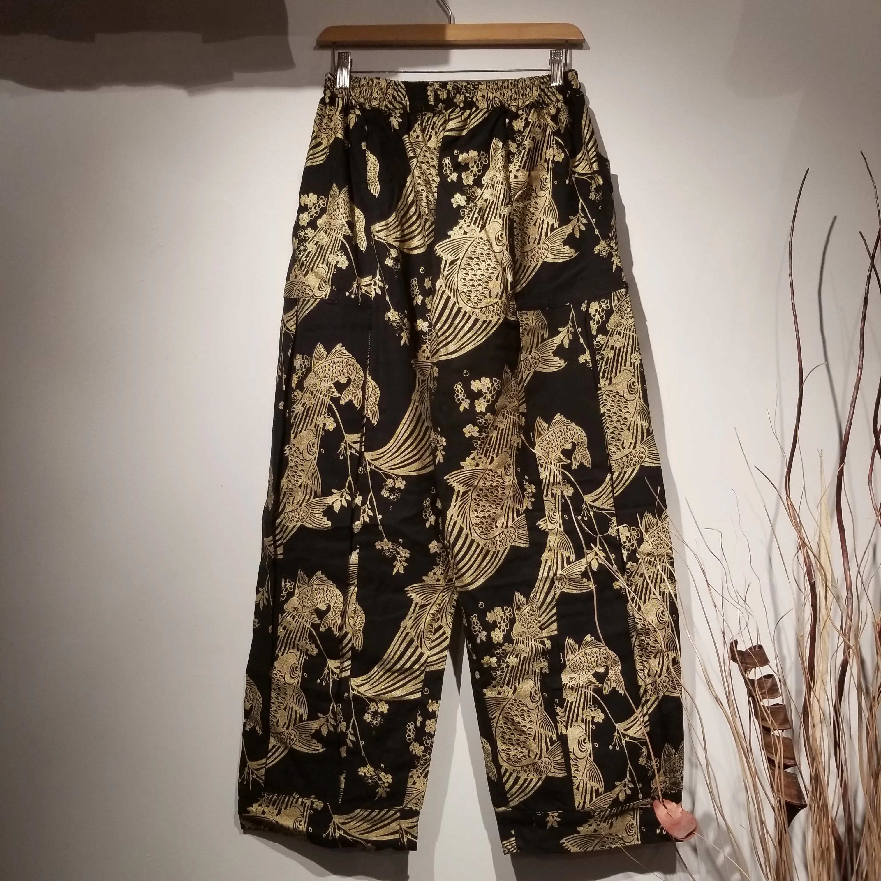 Golden Sakura Koi Sweat Pants