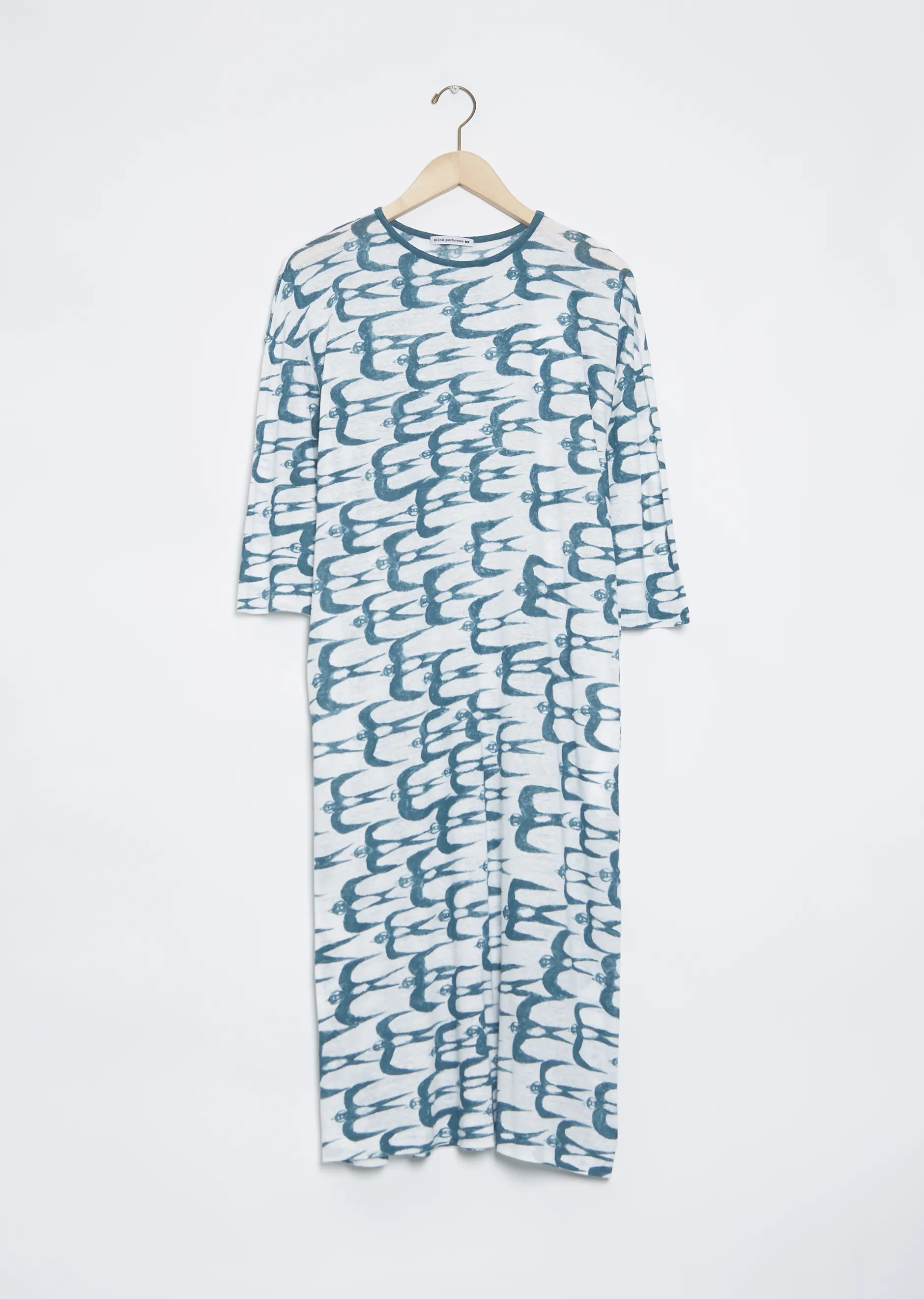 Hello Swallow Dress — White