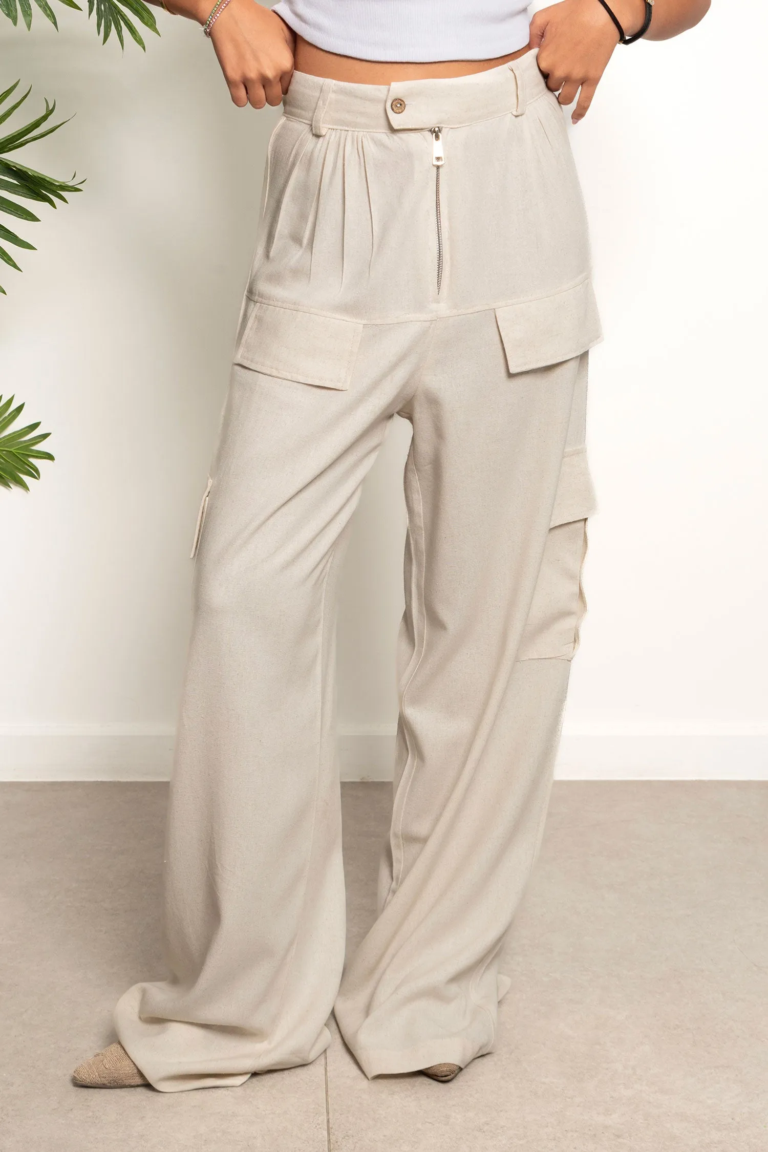 Linen Comfy Pants - Sabotage