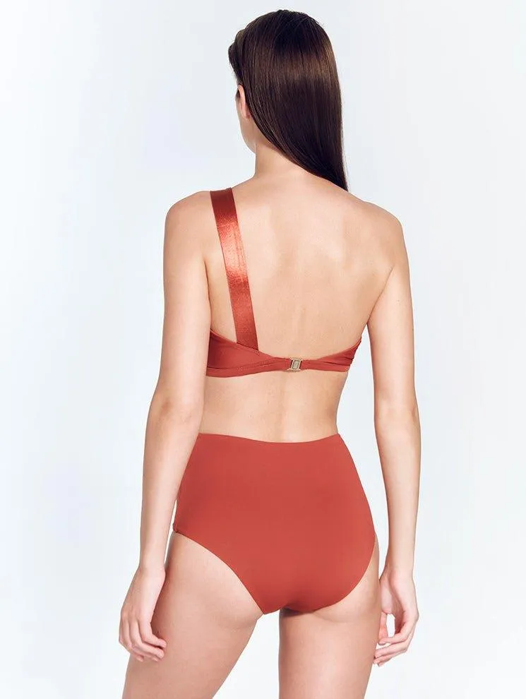 Livia Red Ochre Bikini Bottom