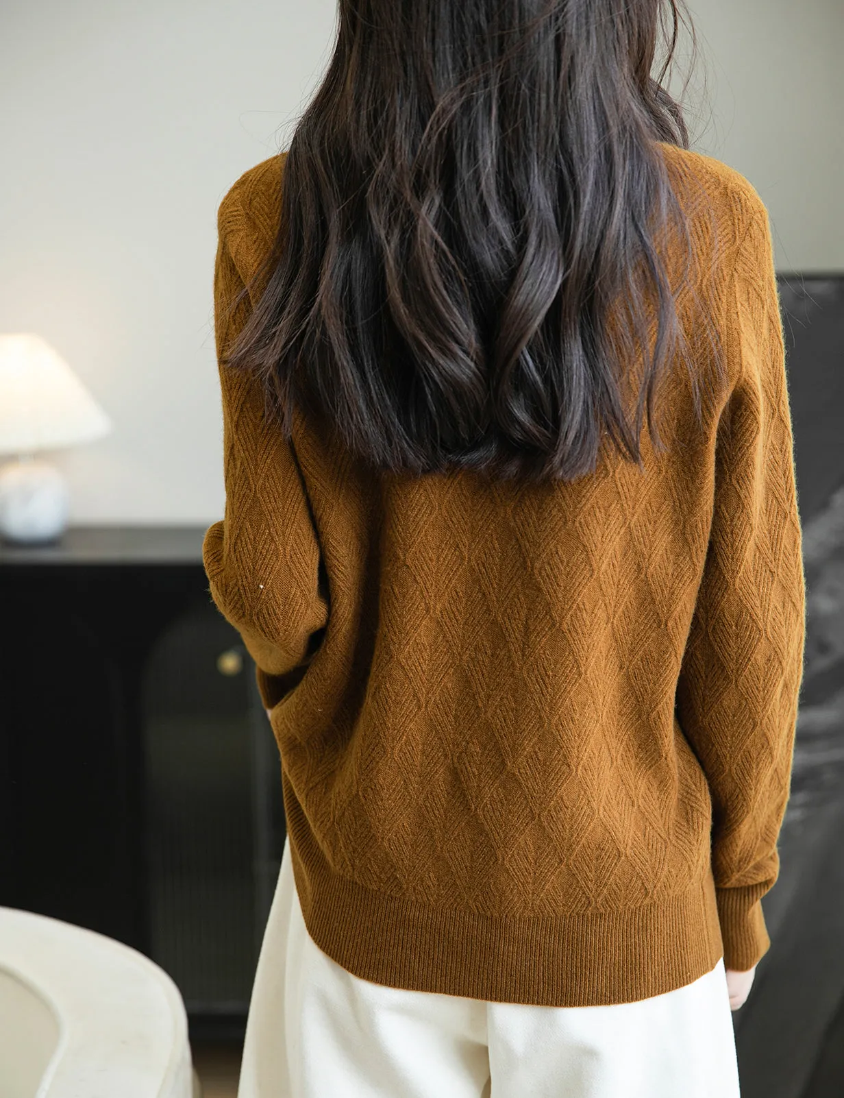 Maria Woman Long Sleeve Knit Sweater