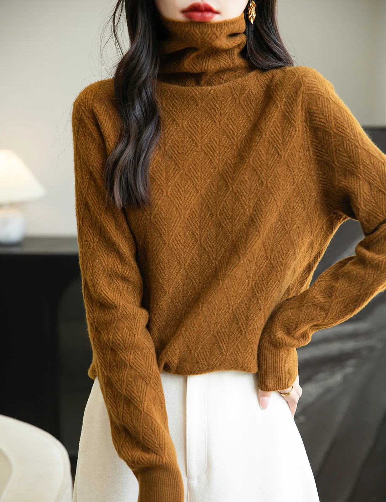 Maria Woman Long Sleeve Knit Sweater