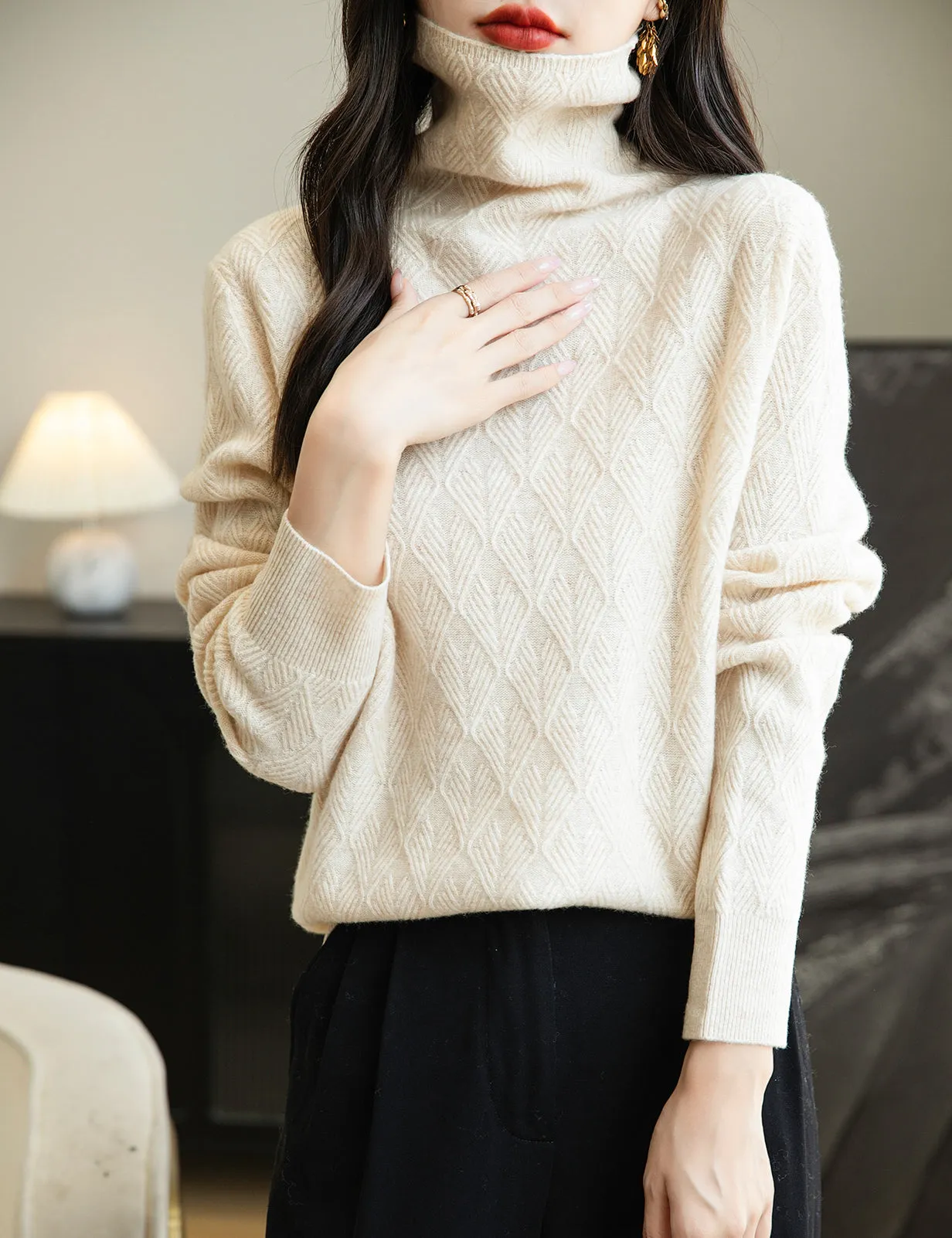 Maria Woman Long Sleeve Knit Sweater