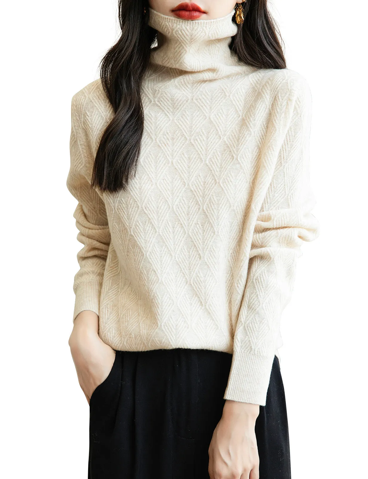 Maria Woman Long Sleeve Knit Sweater