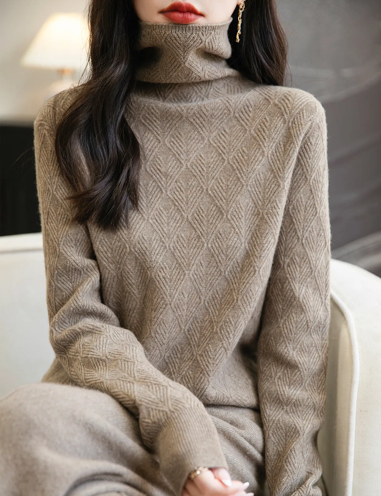 Maria Woman Long Sleeve Knit Sweater