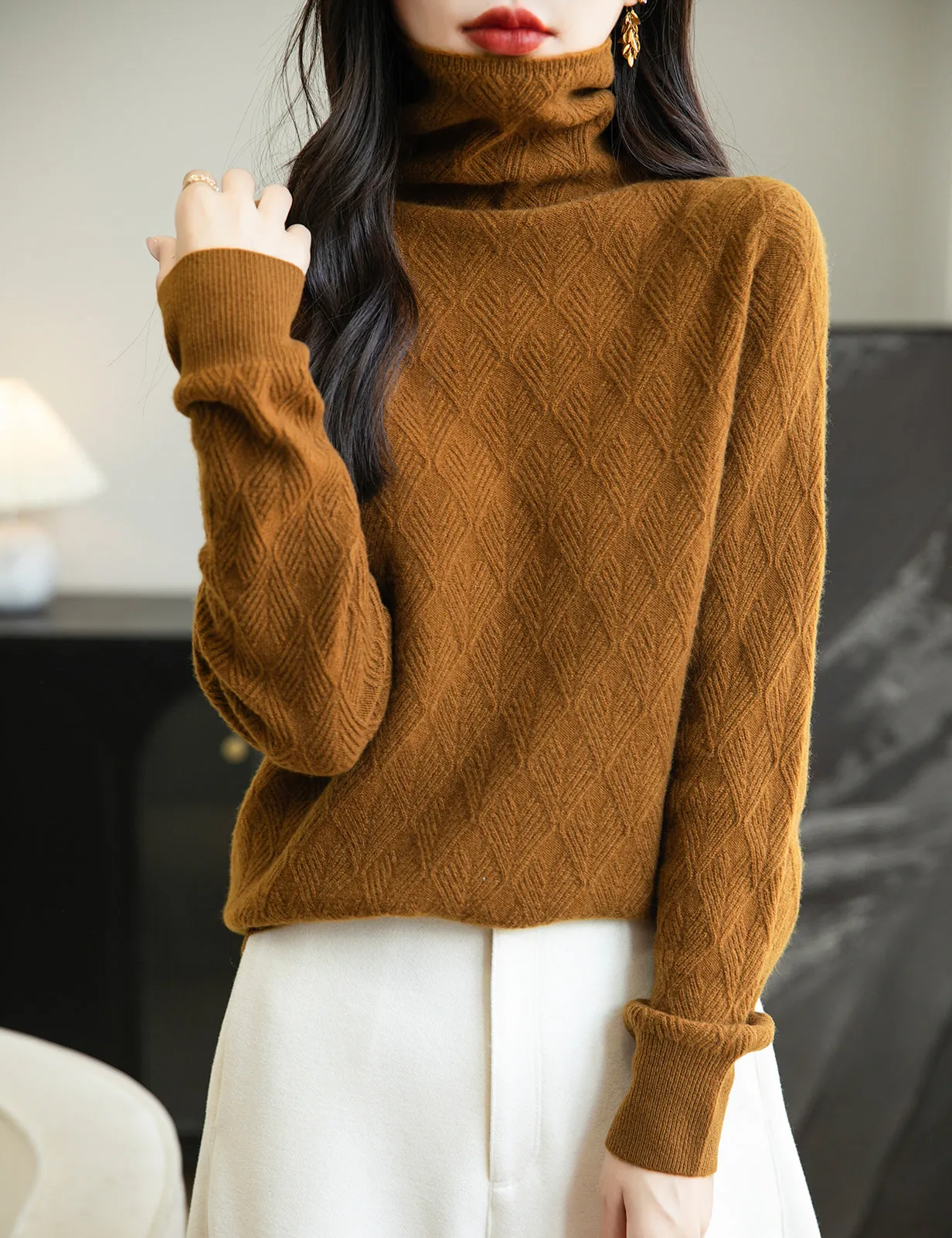 Maria Woman Long Sleeve Knit Sweater