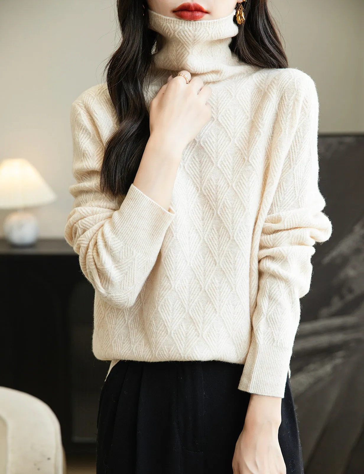 Maria Woman Long Sleeve Knit Sweater