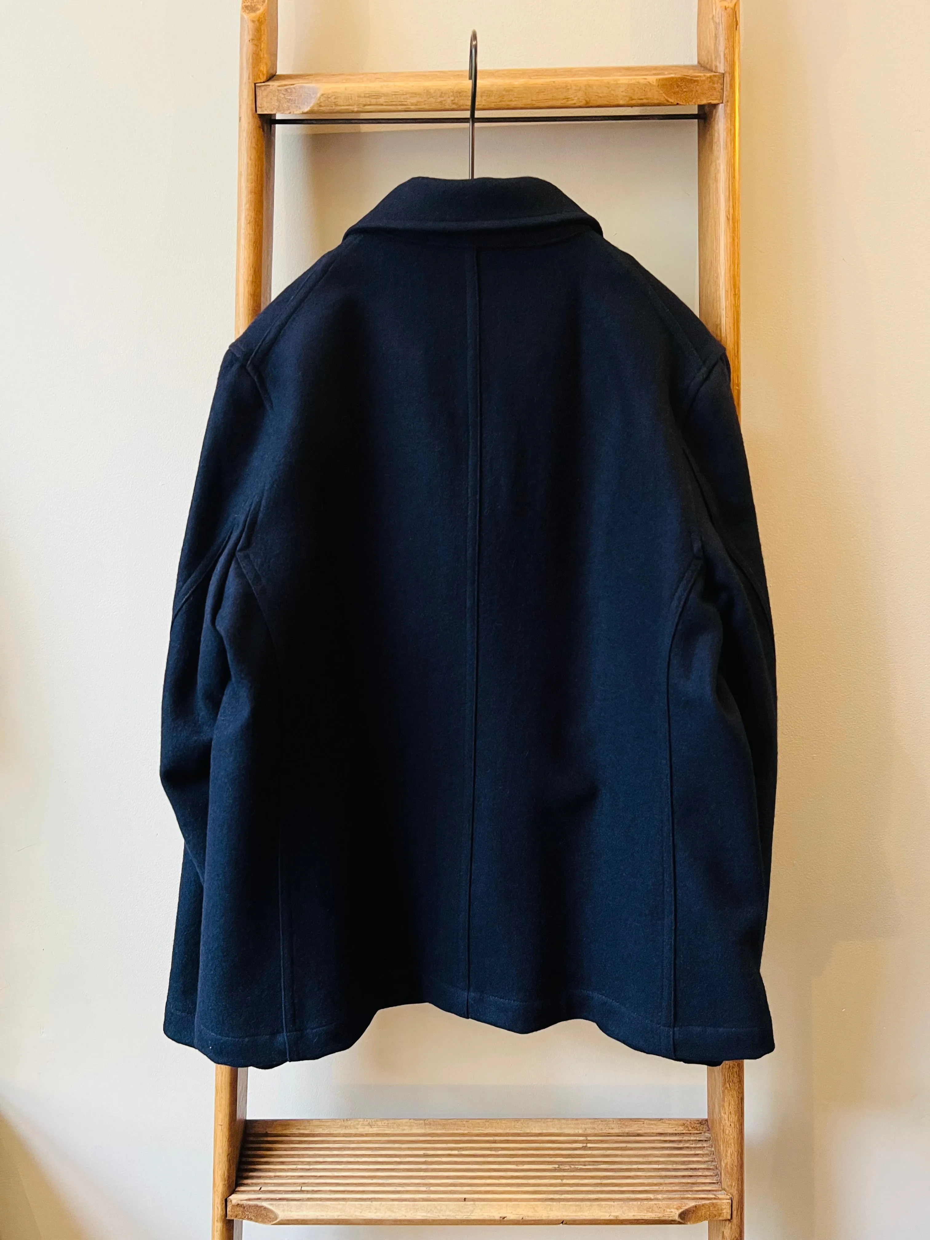 Melton Wool Worker Jacket / Dark Navy