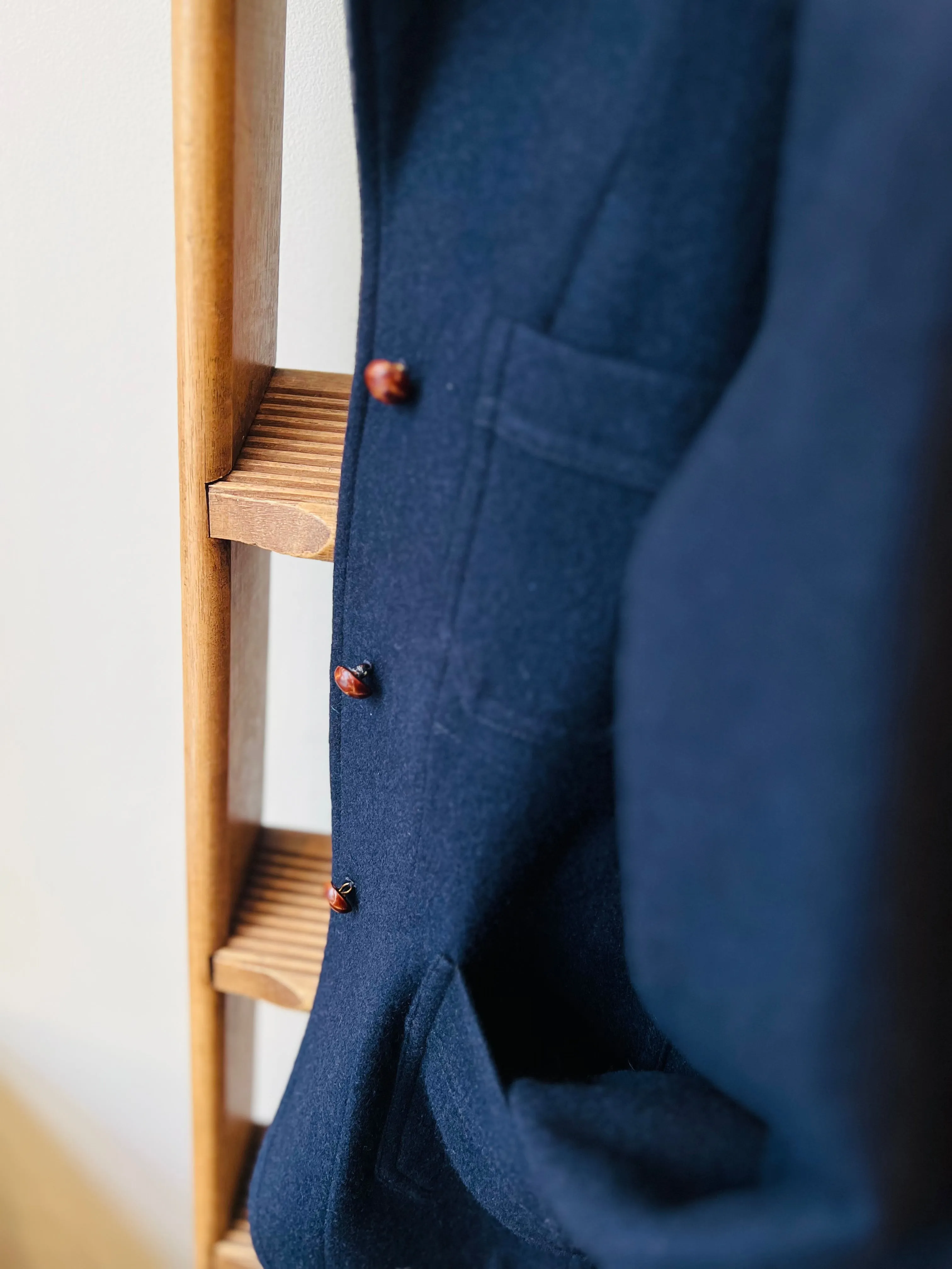 Melton Wool Worker Jacket / Dark Navy