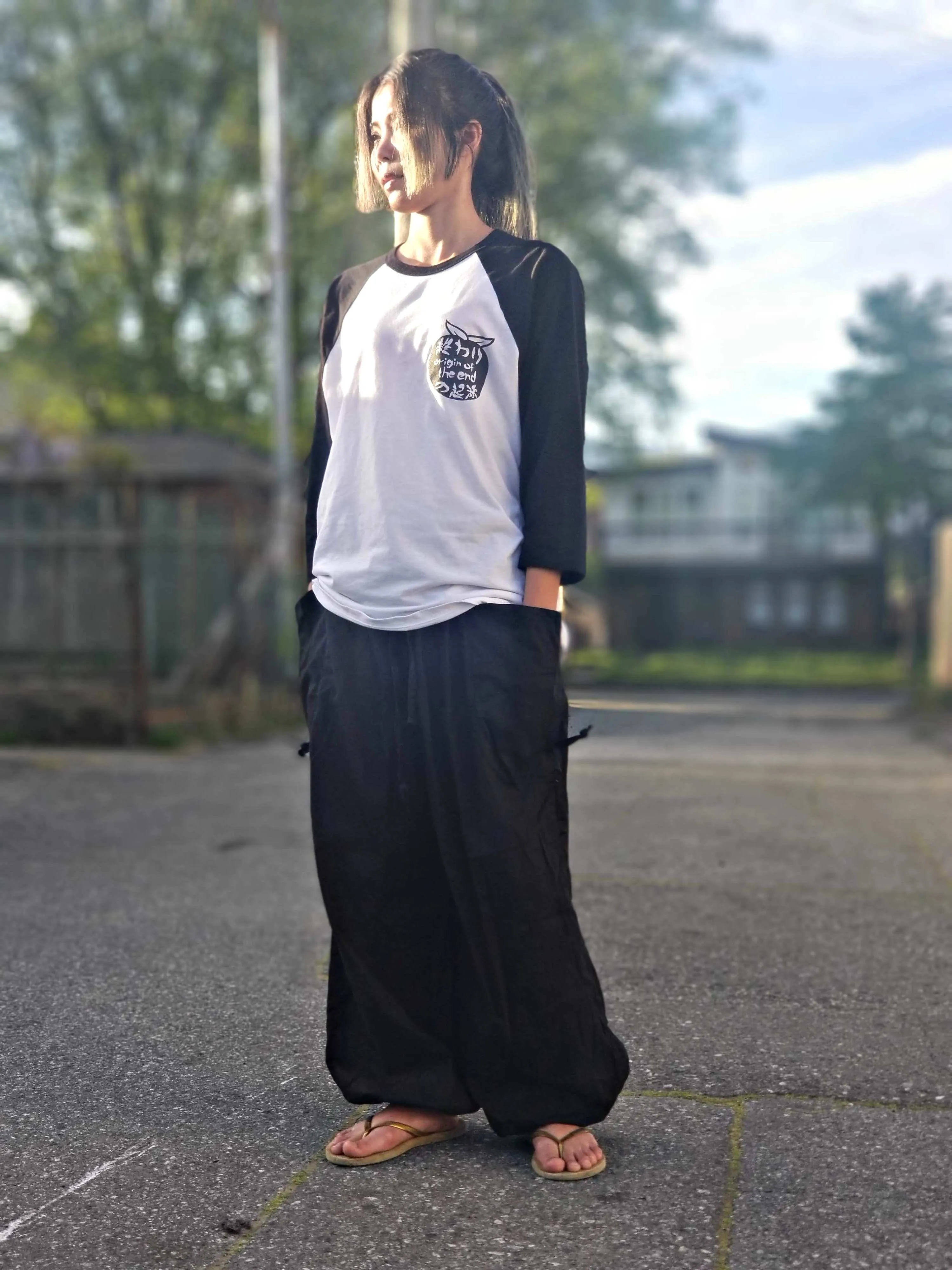 Plain Black Drawstring Comfy Pants