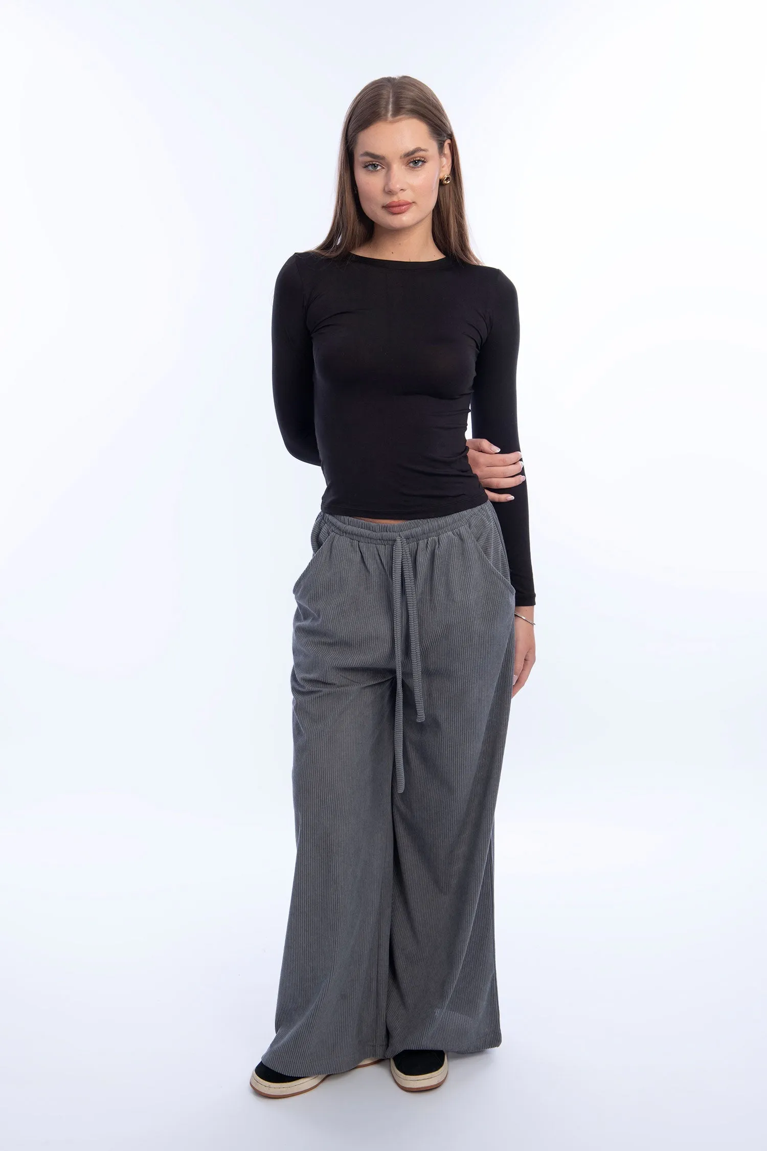 Ribbed Comfy Pants - Marwa Elezaby