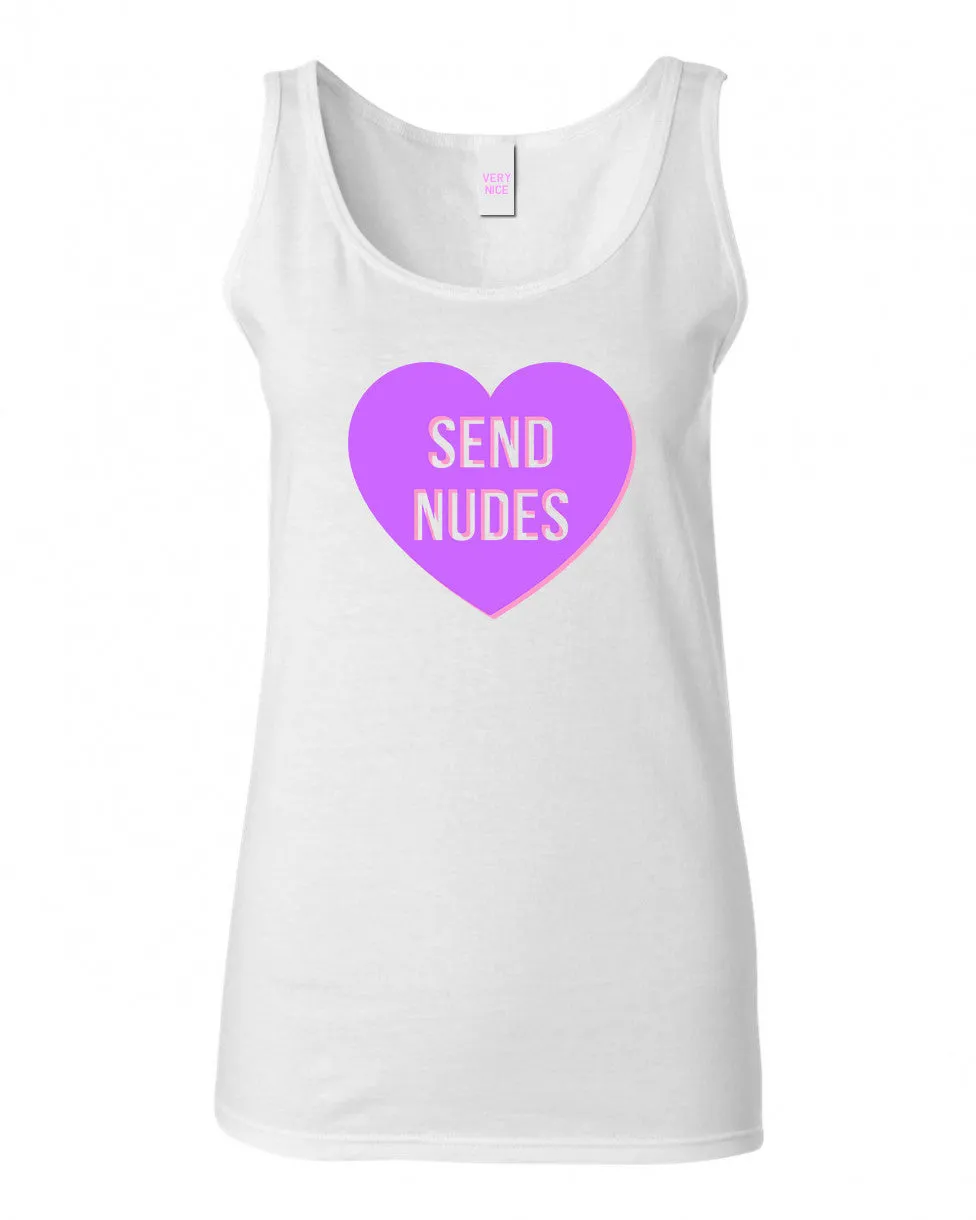 Send Nudes Heart Tank Top