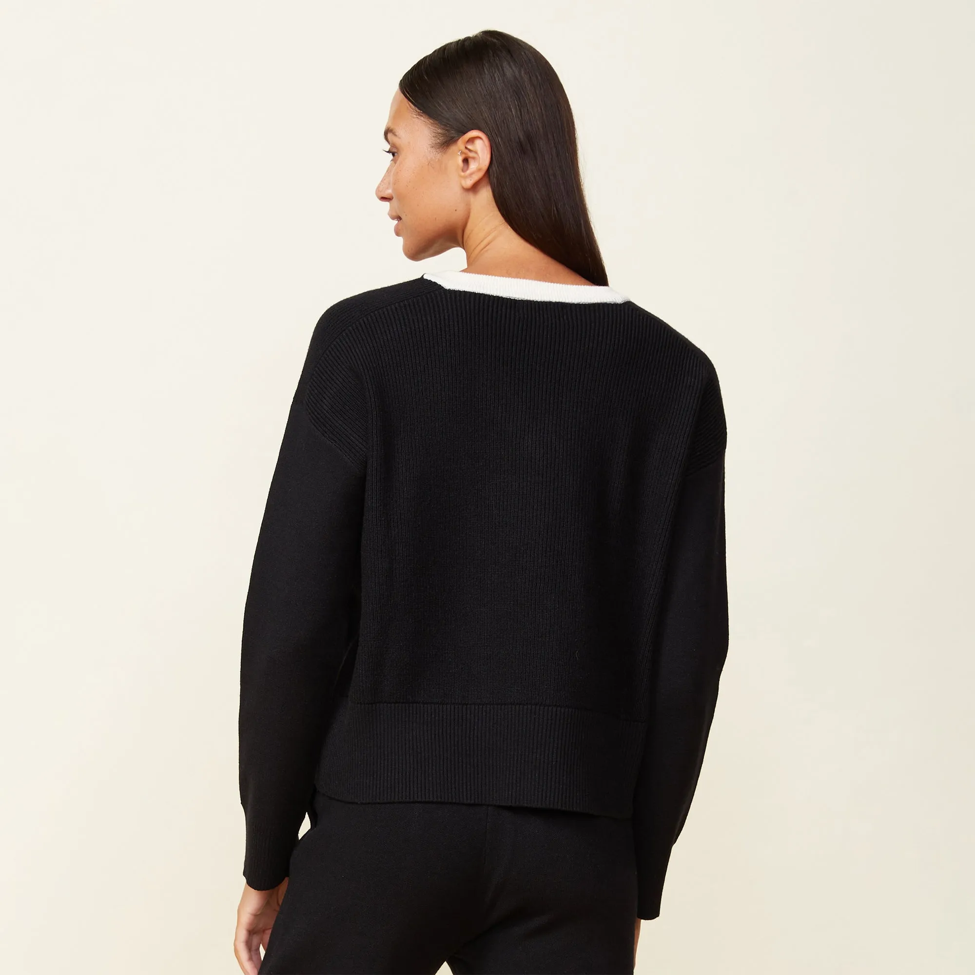 Soft Knit V Neck Sweater