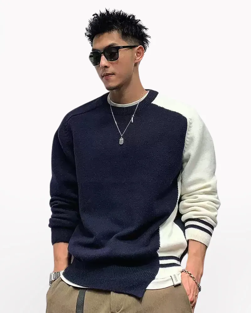 Streetwear Color Block Sweater