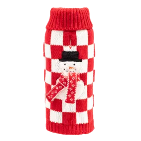 Sweater | Checkerboard Snowman