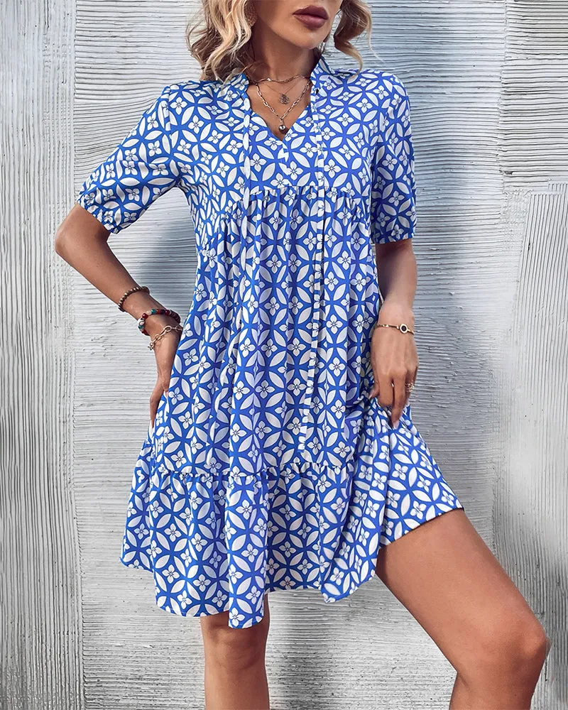 TastyHottie - Fresh printed short sleeve dress