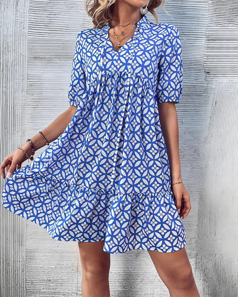 TastyHottie - Fresh printed short sleeve dress