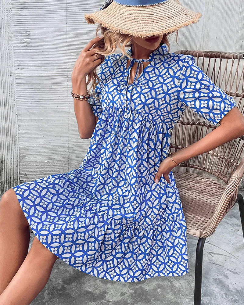 TastyHottie - Fresh printed short sleeve dress