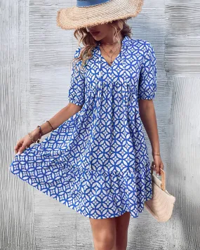 TastyHottie - Fresh printed short sleeve dress