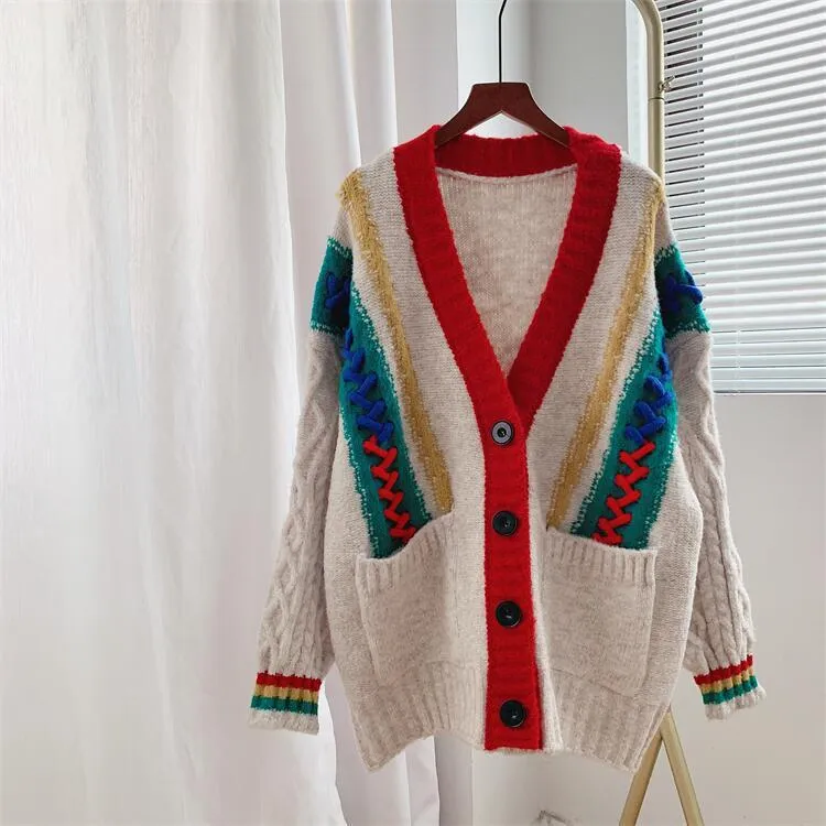 Thicken Warm Knitting Cardigan Sweaters for Women