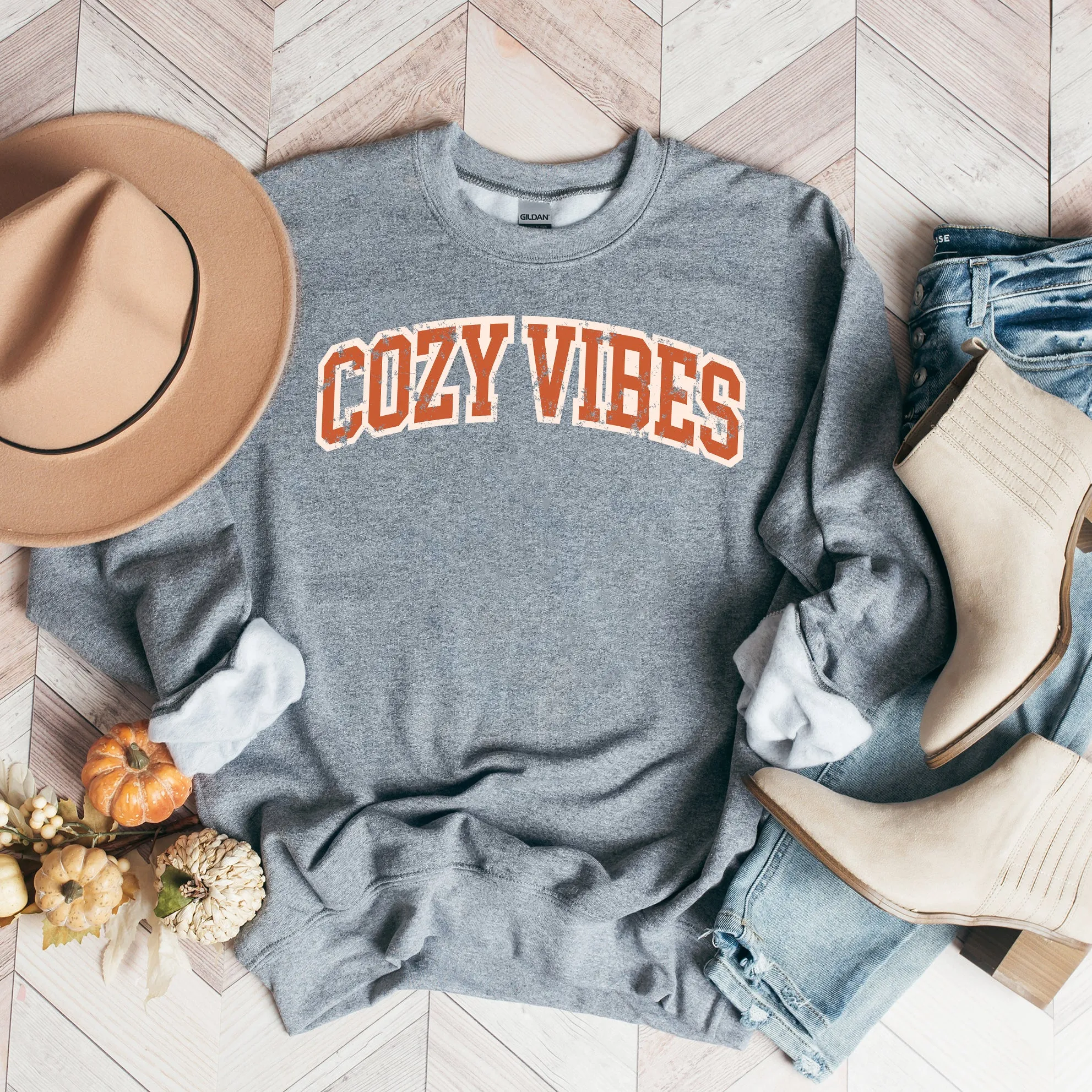 Varsity Cozy Vibes | Sweatshirt