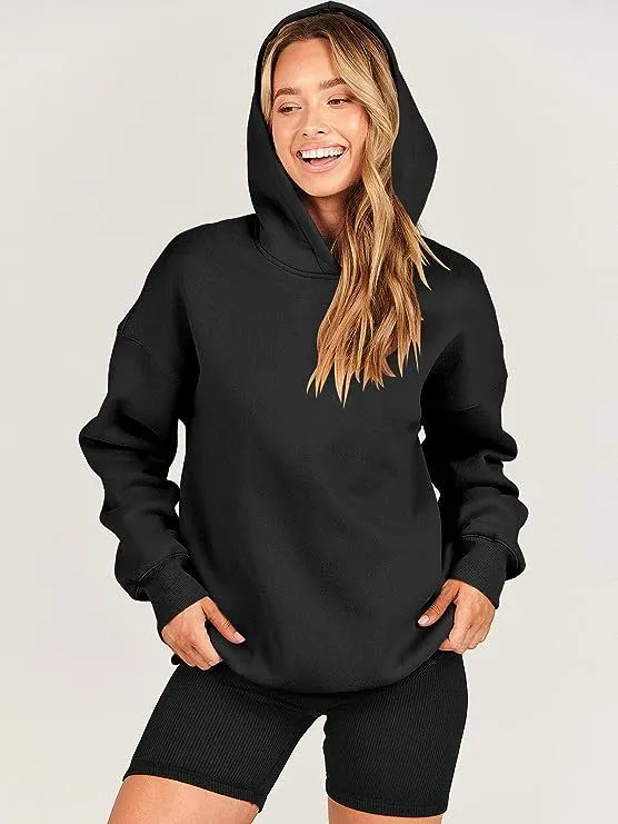 Women's Loose Hooded Sports And Leisure Long Tops