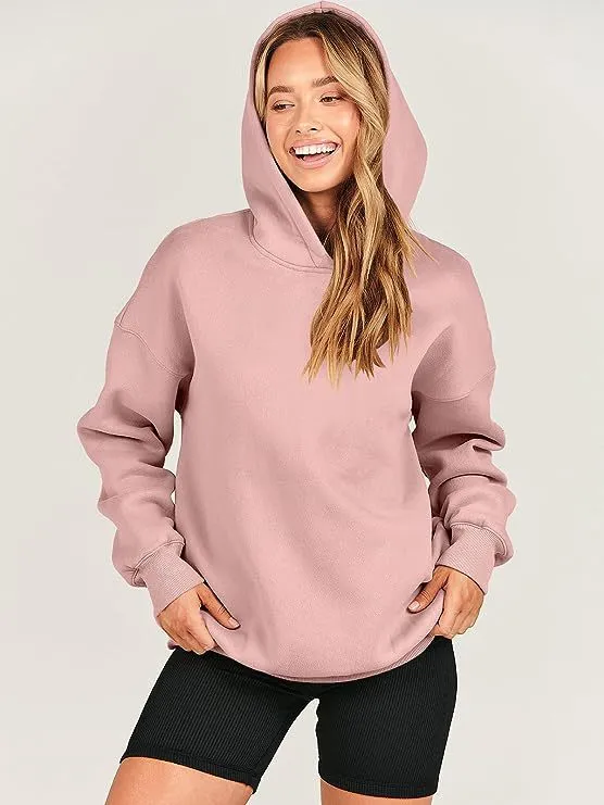 Women's Loose Hooded Sports And Leisure Long Tops